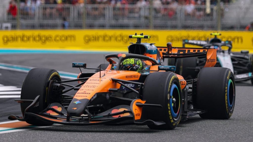 Lando Norris secondo classificato al termine della gara di Miami