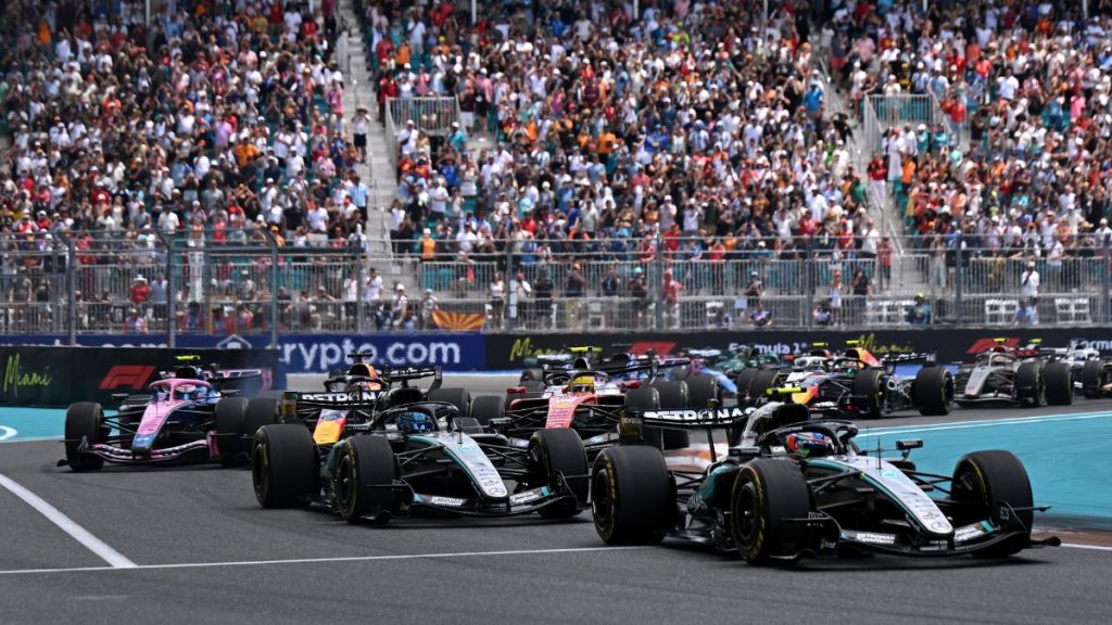 Gara GP Miami fasi iniziali del gran premio