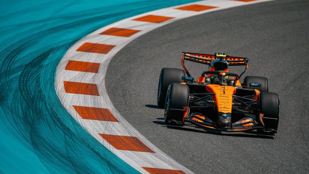 Lando Norris sotto tono rispetto al compagno di squadra a Miami