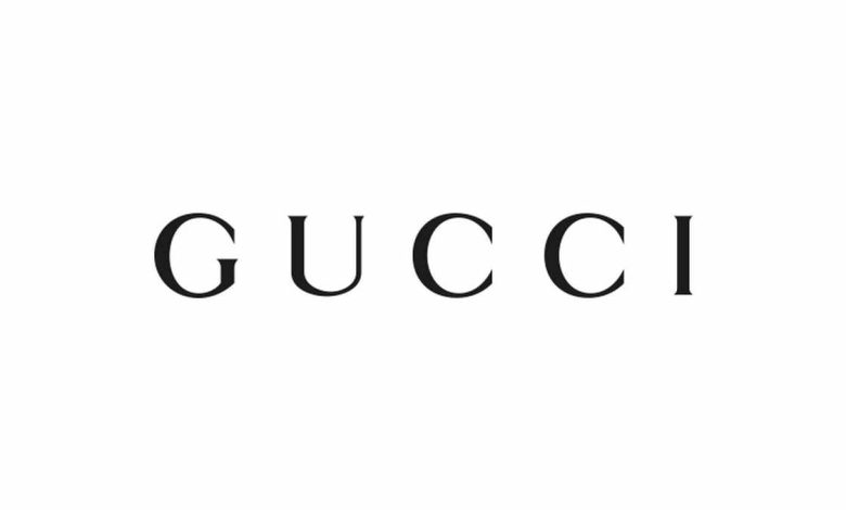Logo marchio alta moda Gucci