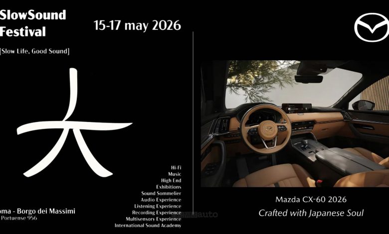 Mazda partecipa allo SlowSound Festival 2026 a Roma dal 15 al 17 maggio