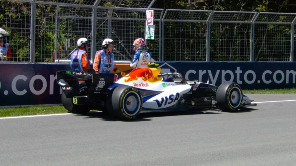 Liam Lawson ritiro GP Canada Prove Libere 1