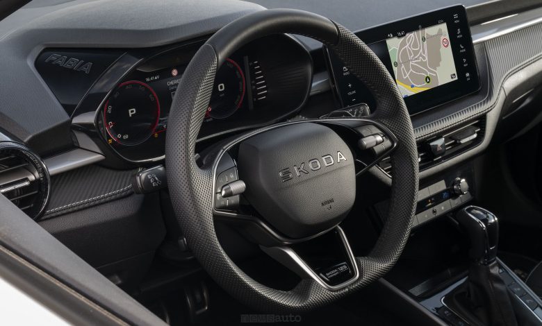 Abitacolo della Skoda Fabia Motorsport Edition