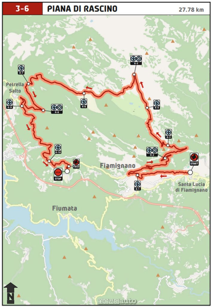 Mappa PS Rascino Rally di Roma Capitale 2026