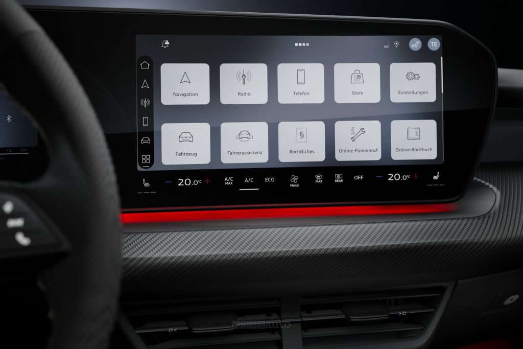 Audi S3 Sportback display infotainment da 12,8"