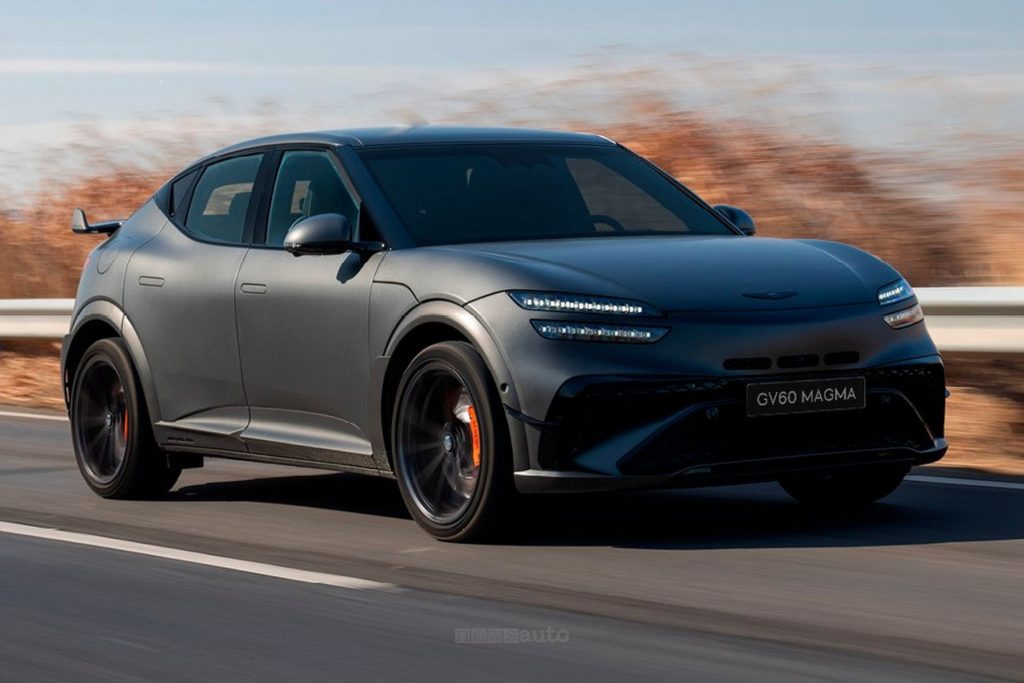 Genesis GV60 Magma su strada