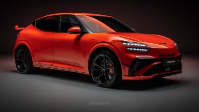 Genesis GV60 Magma anteriore 3/4