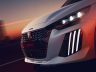 Peugeot 208 GTi paraurti, fari, firma luminosa anteriore