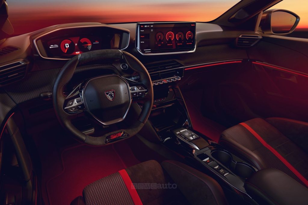 Peugeot 208 GTi plancia abitacolo