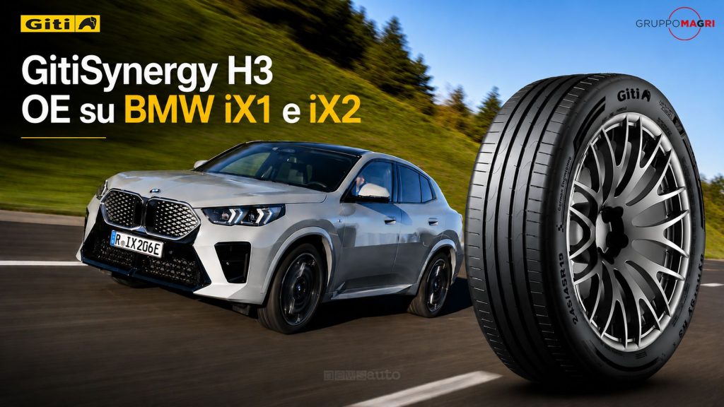 Pneumatico GitiSynergy H3 è stato scelto come primo equipaggiamento per BMW iX1 e iX2