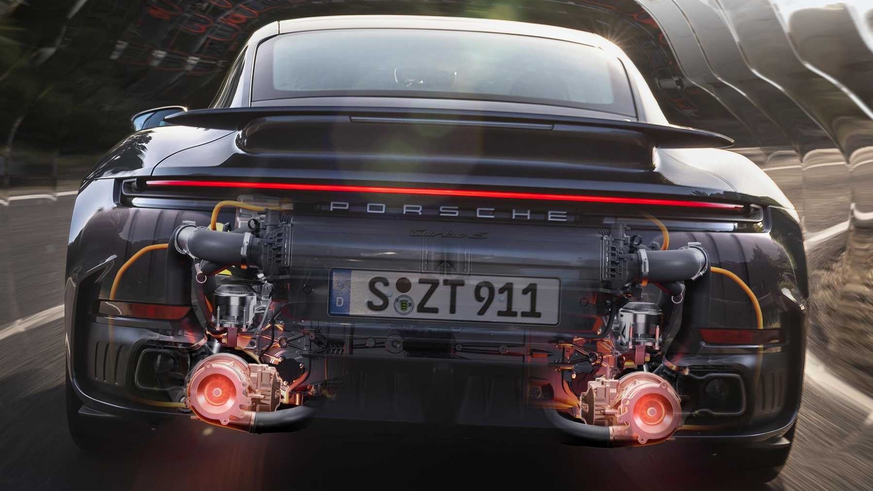 Brevetto Porsche per un motore a due bancate, EREV, plug-in hybrid e termico