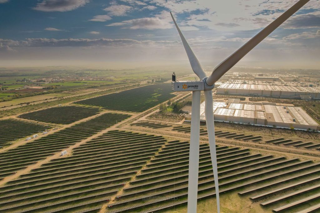 Energia eolica prodotta da Stellantis nel sito spagnolo di Saragozza