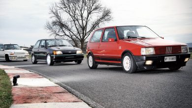 Auto storiche Fiat Uno Turbo, Ford Fiesta RS, Renault 5 Turbo