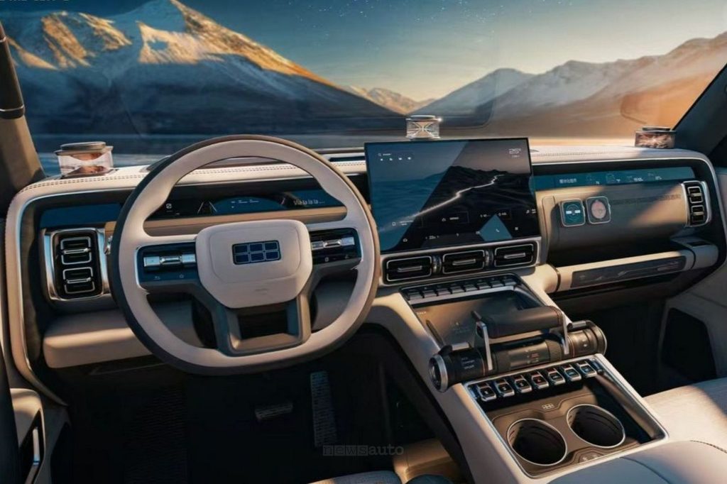 Abitacolo del Geely Galaxy Cruiser 700