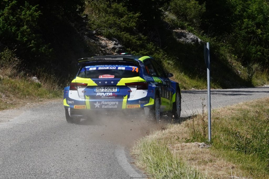 Daprà e Guglielmetti velocissimi sulla prova speciale "Vallecupola" del Rally di Roma Capitale 2026