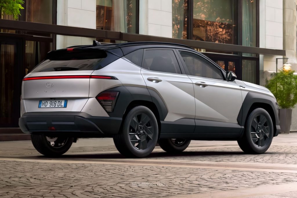 Hyundai Kona Dark Line posteriore 3/4