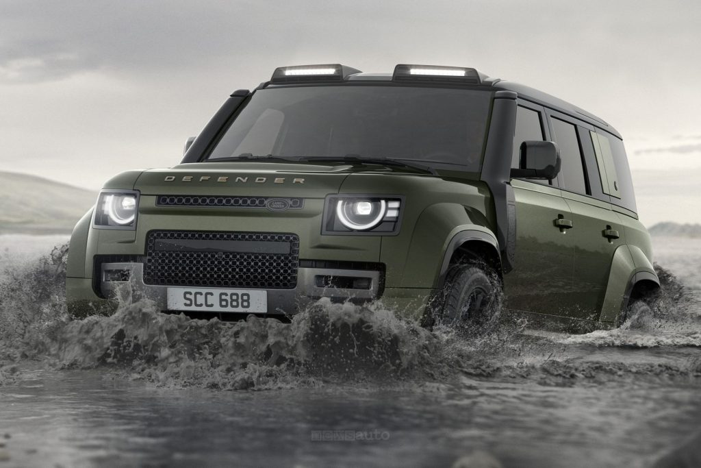 Land Rover Defender Octa in azione in guado