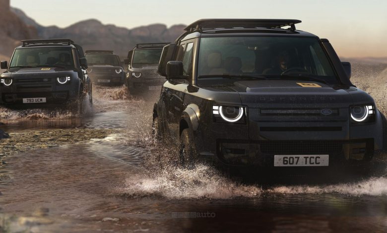 Land Rover Defender Trophy 110 in azione