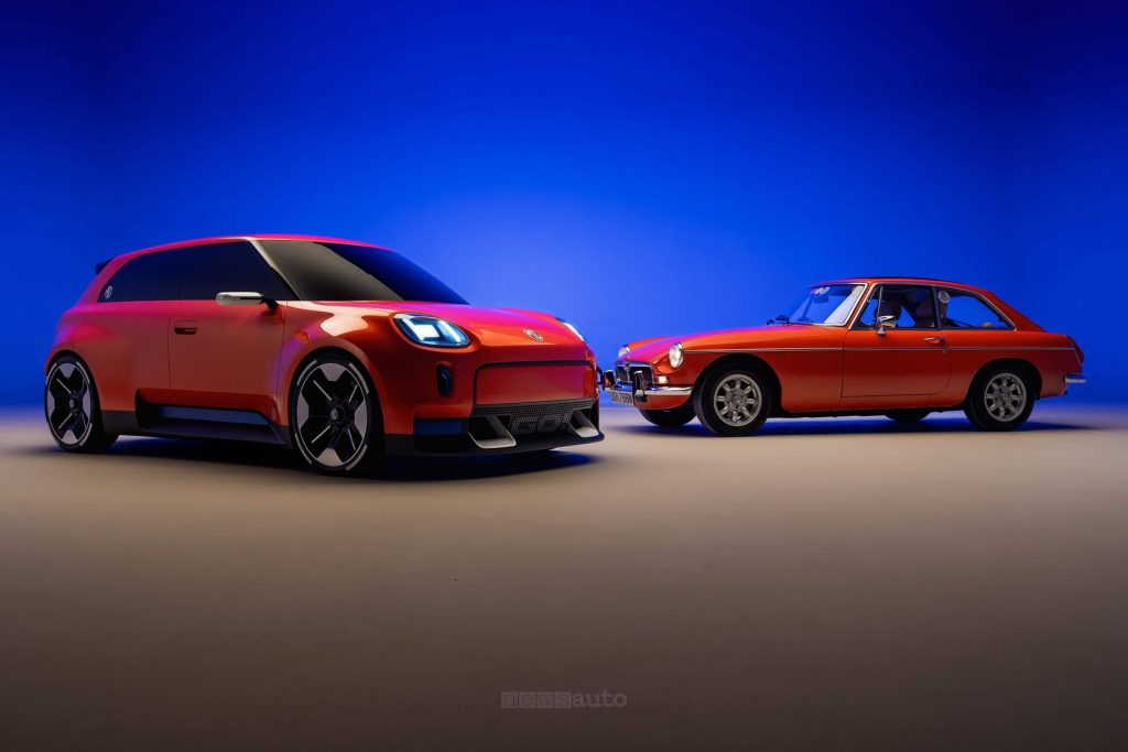 MG GO! concept e la storica MGB GT del 1965