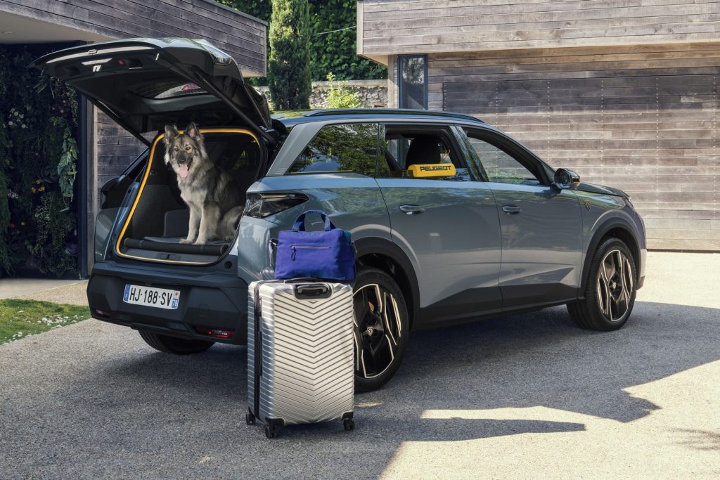 Spazio di carico nel bagaglio della E-5008 Dog Edition Concept