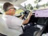 Giovanni Mancini alla guida della Tesla Model Y Performance