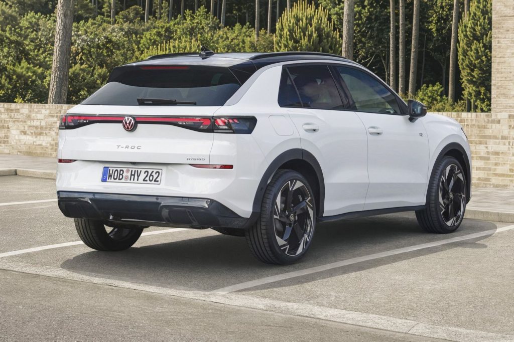 Volkswagen T-Roc Hybrid posteriore 3/4