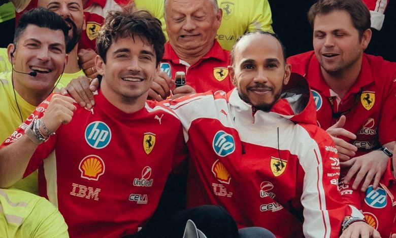 F1 Leclerc Hamilton Ferrari GP Gran Bretagna