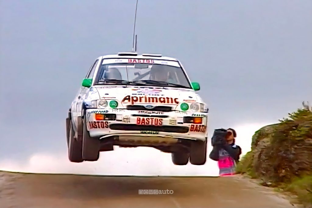 Alex Fiorio su Ford Escort Cosworth al Rally Portogallo 1995