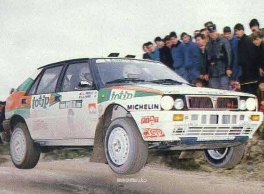 Alex Fiorio con la Lancia Delta Totip