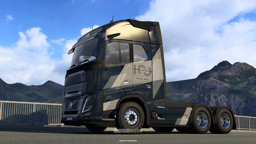 Euro Truck Simulator 2: Volvo FH Series 6 100 Year Edition il camion riprodotto nel videogioco