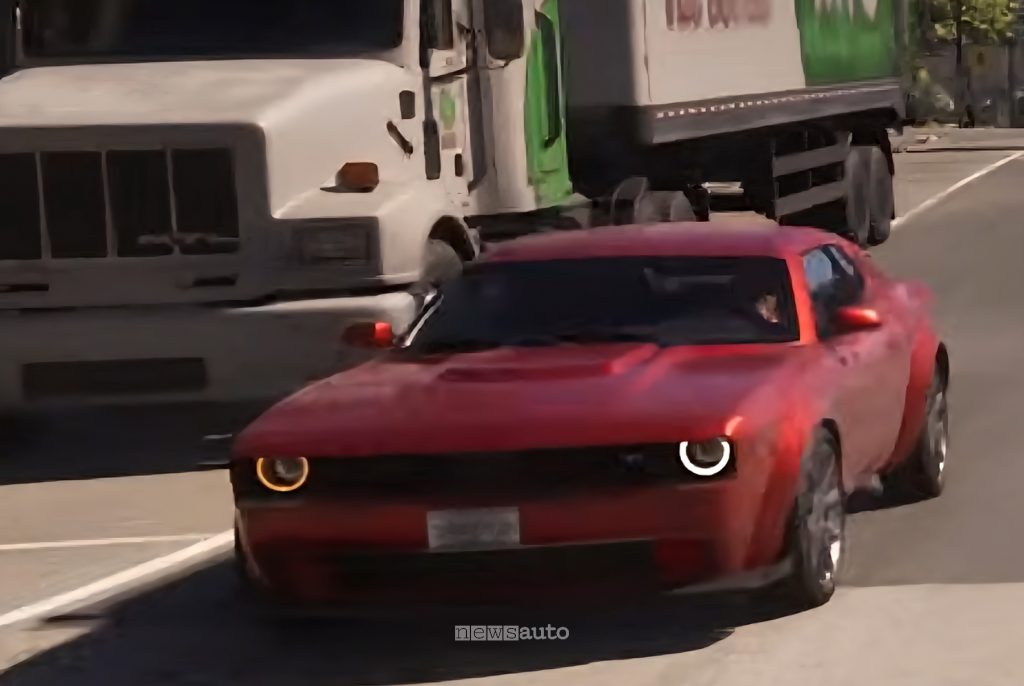 GTA 6 la Bravado Gauntlet Hellfire ispirata alla Dodge Challenger Demon