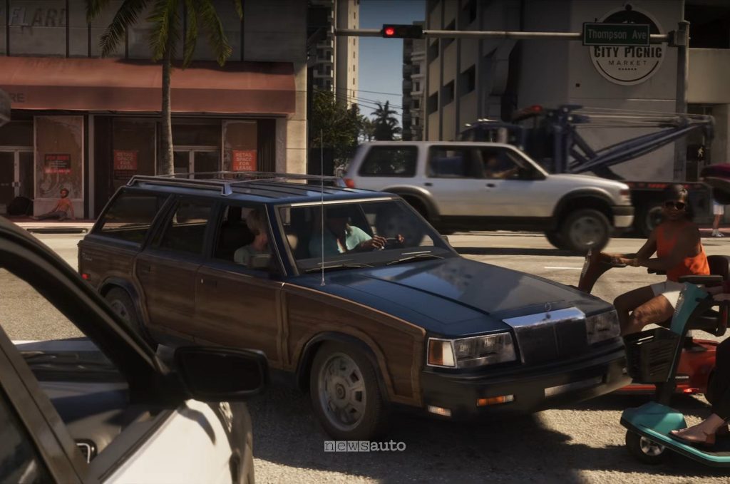 GTA 6 quella che sembra una Chrysler LeBaron Town & Country