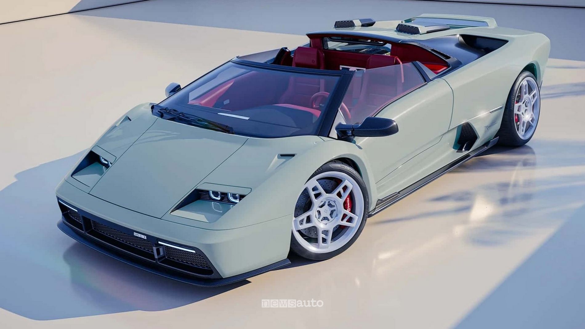 Eccentrica V12 Roadster: il restomod della Lamborghini Diablo da 550 CV