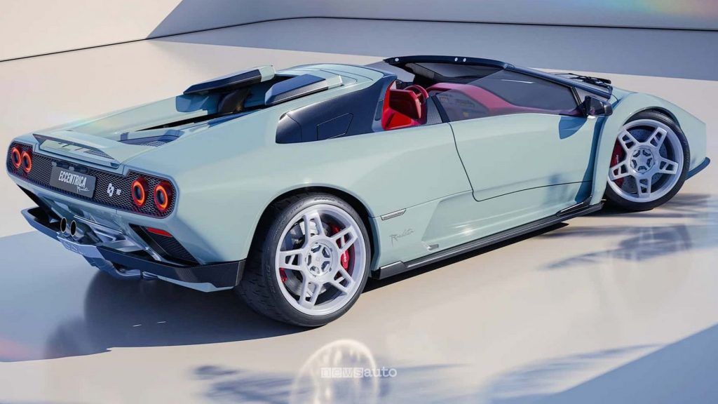 Lamborghini Eccentrica V12 Roadster posteriore 3/4
