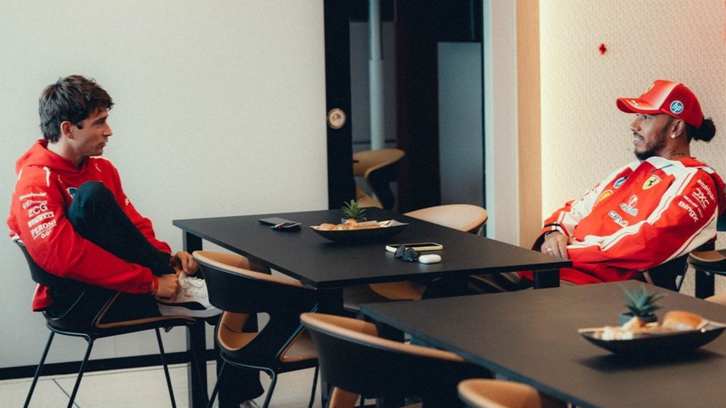 Lewis Hamilton e Charles Leclerc