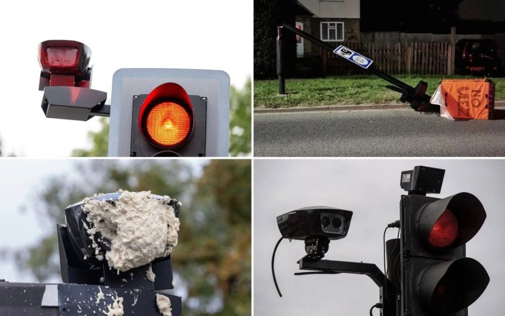 Telecamere danneggiate per protesta degli automobilisti