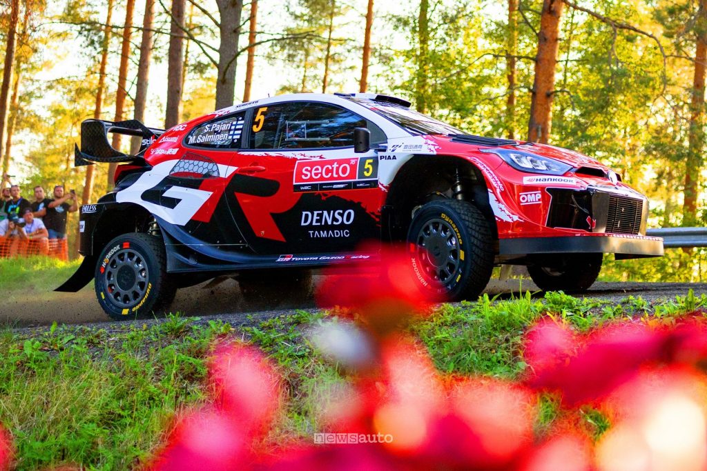 Sami Pajari vincitore WRC Rally di Finlandia con la Toyota GR Yaris Rally1