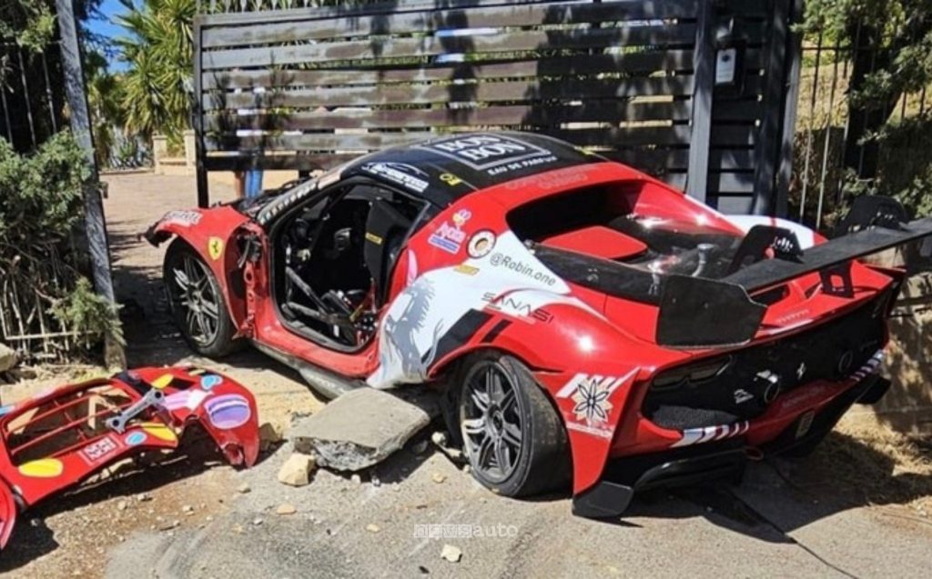 Coppa Nissena 2026 incidente Ferrari 296 Challenge Evo di Kadija Mourtaji
