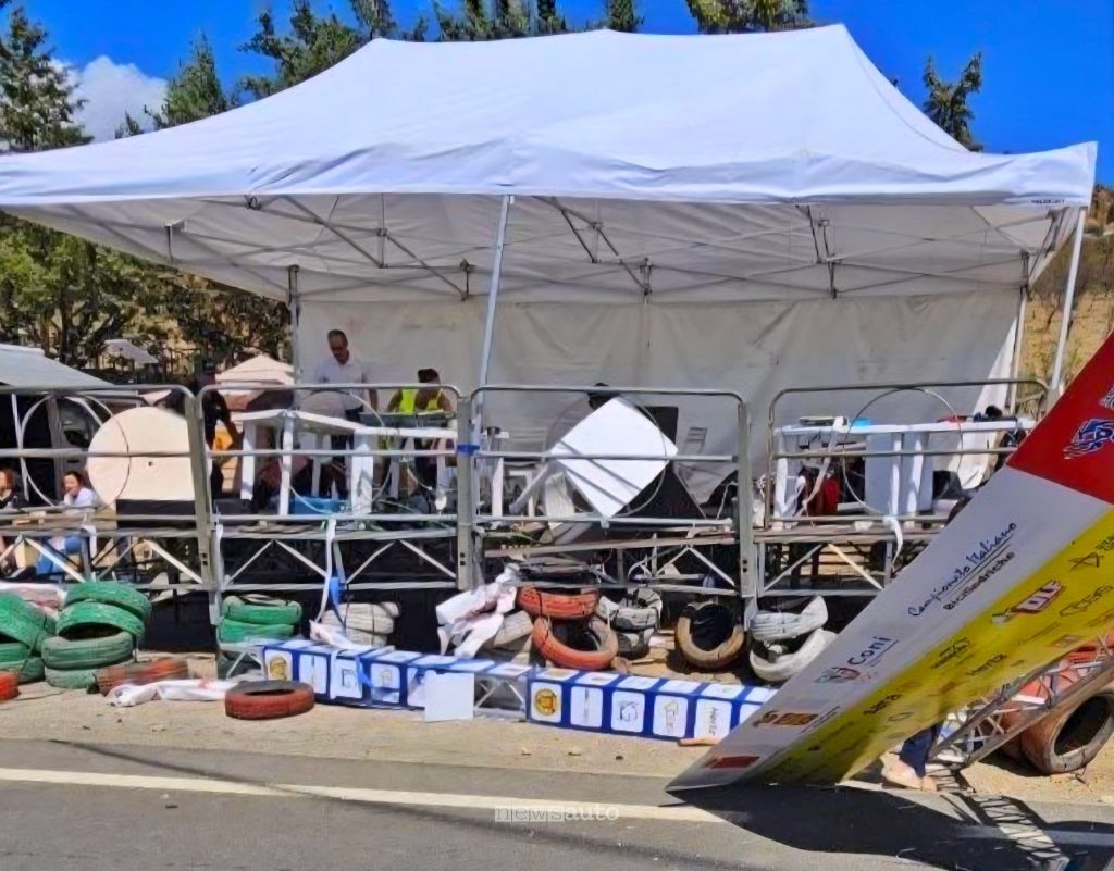 Coppa Nissena 2026 incidente al traguardo