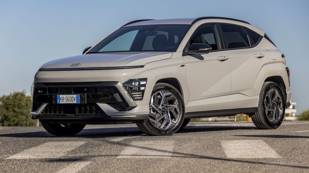 Hyundai Kona Hybrid N Line anteriore 3/4