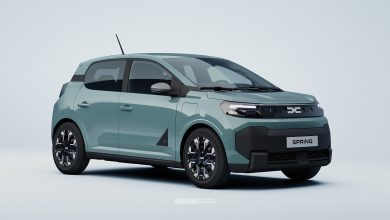Nuova Dacia Spring vista laterale