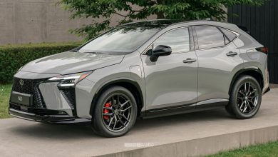 Nuova Lexus NX450h+ F Sport anteriore 3/4