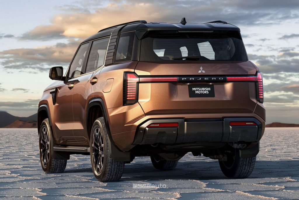 Nuova Mitsubishi Pajero posteriore 3/4