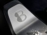 Renault 8 Gordini Concept alluminio spazzolato sulla console centrale