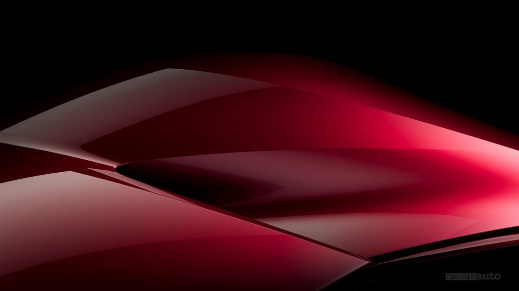Teaser che anticipa l'arrivo del concept Alfa Romeo CuoreRosso