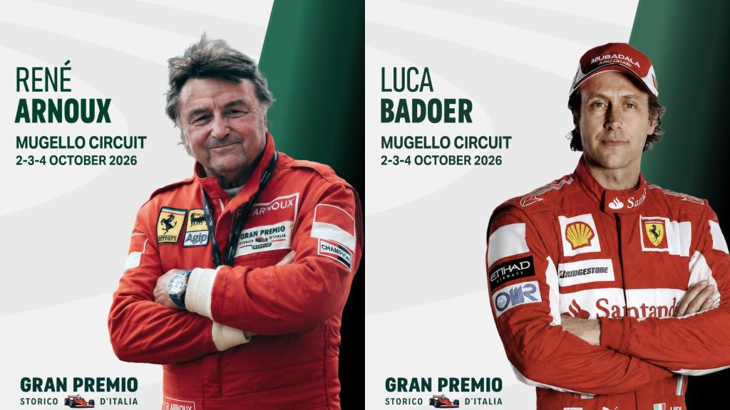 GP Storico d'Italia al Mugello René Arnoux e Luca Badoer