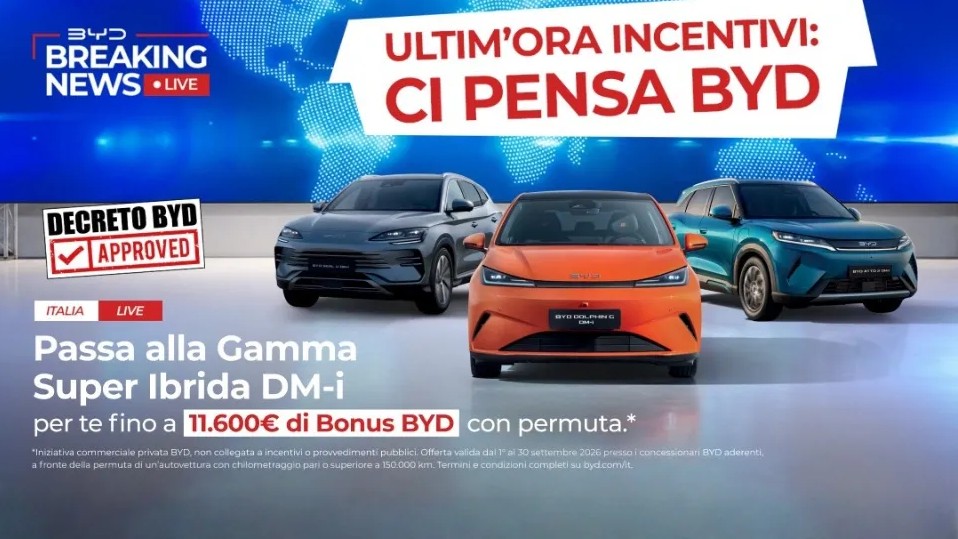 Locandina dell'offerta "Decreto BYD" per il mese di settembre 2026