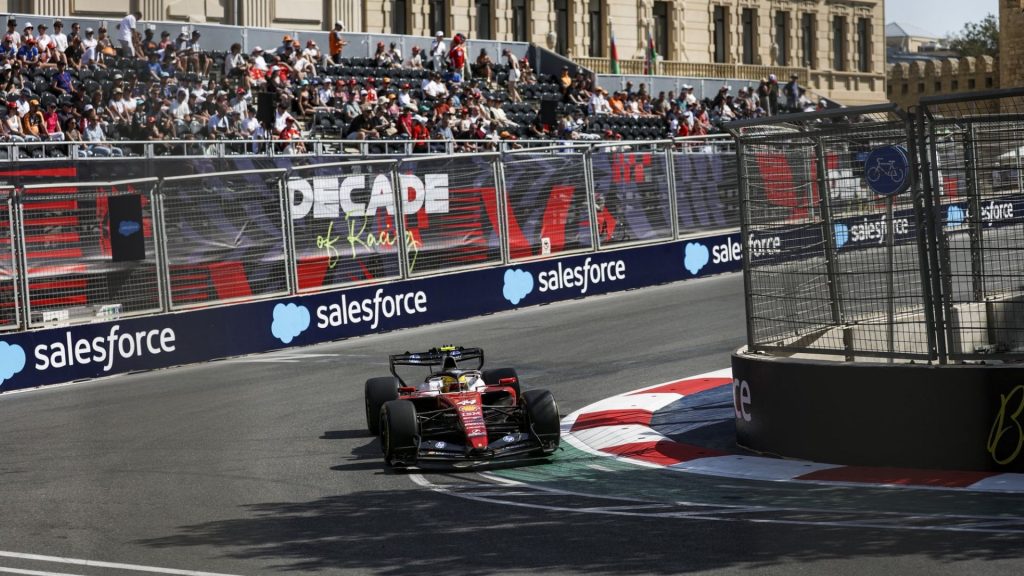 Prove Libere 3 GP Azerbaijan Lewis Hamilton Ferrari risultati