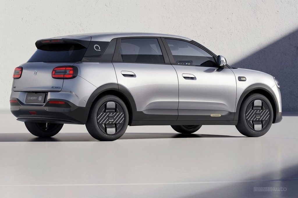 Chery Q, posteriore 3/4