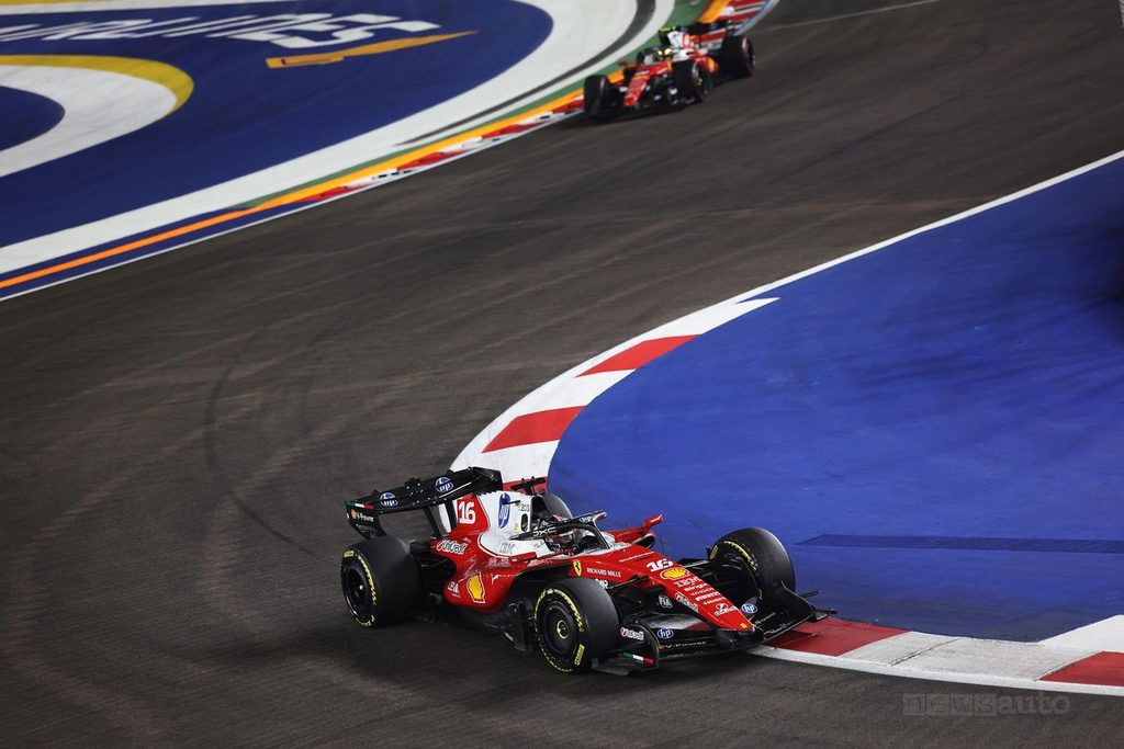 La Ferrari con Leclerc ha conquistato il 2° posto nel Gp di Singapore F1 2026